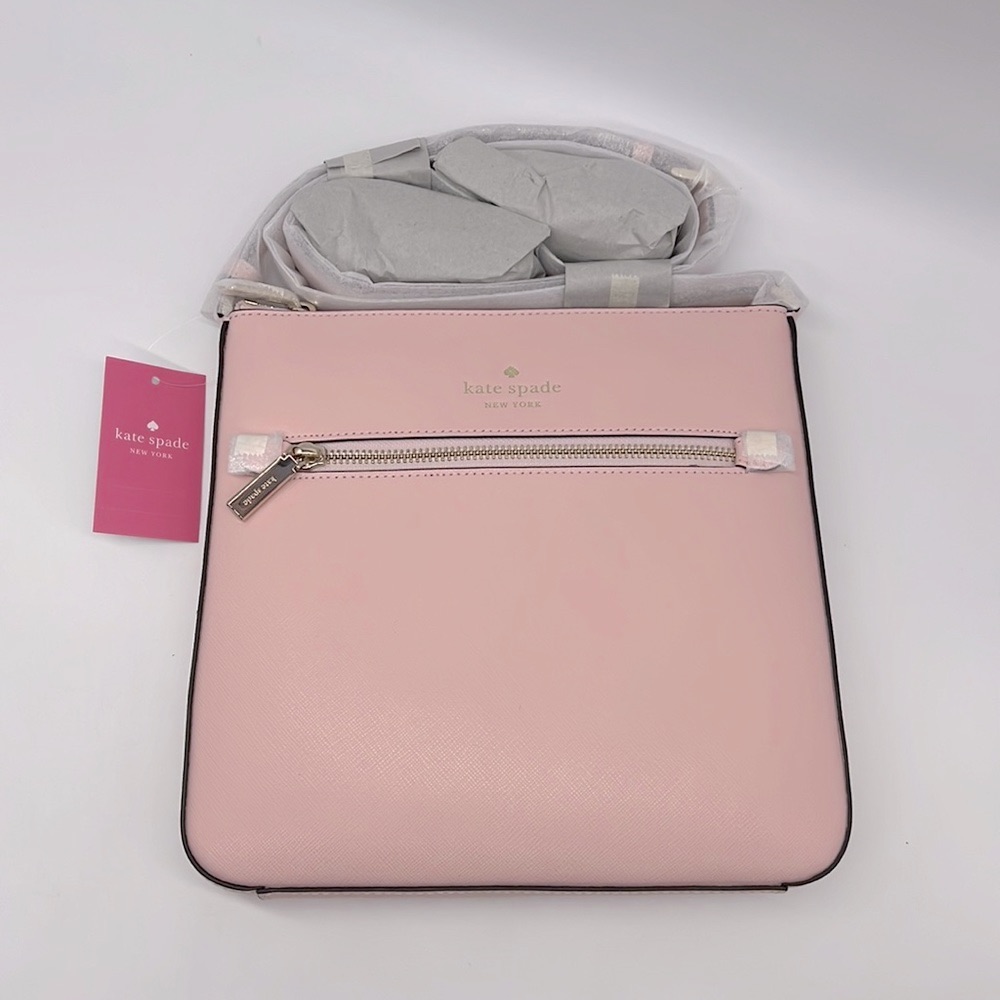 Kate Spade Sadie North South Crossbody Chalk Pink